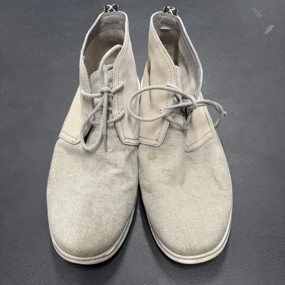 UGG Australia Freamon Men's Chukka Boots in Grey‎ Suede and Canvas Size 14 Laces